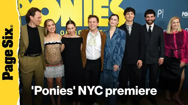 Video thumbnail for Emilia Clarke, Haley Lu Richardson and more attend the 'Ponies' premiere