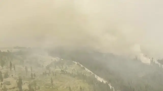 Video thumbnail for US: WASHINGTON: Spokane wildfire firefighting efforts continue.