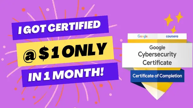 Video thumbnail for How I completed the Google cybersecurity professional certificate in a month.✔