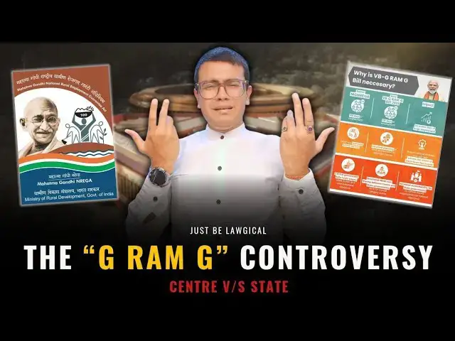Video thumbnail for G Ram G Bill 2025: The controversy with MGNREGA #GRamG #News #Controversy #mgnrega #law #india
