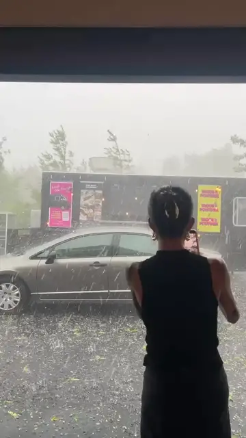 Video thumbnail for Summer Hailstorm Slams Toronto Food Truck Event