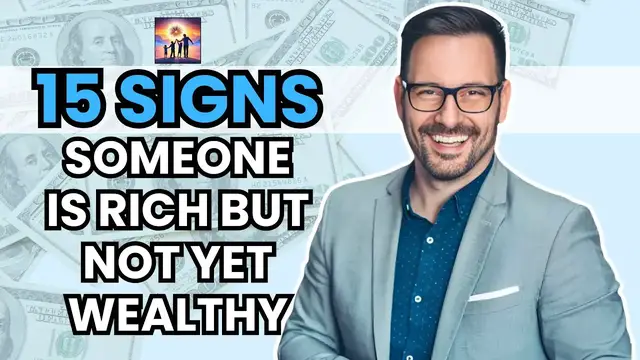 'Video thumbnail for 15 Signs you are rich, but not wealthy'