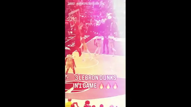 Video thumbnail for LeBron James Puts on Dunk Clinic With Three Highlight Slams in D.C.