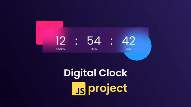 Video thumbnail for How To Create Digital Clock Using HTML CSS & JavaScript _ Display Time Using JavaScript