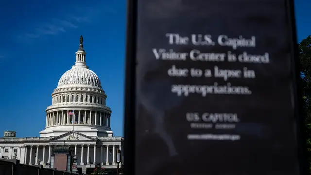 'Video thumbnail for US government shutdown: Senate to vote on temporary funding bill'