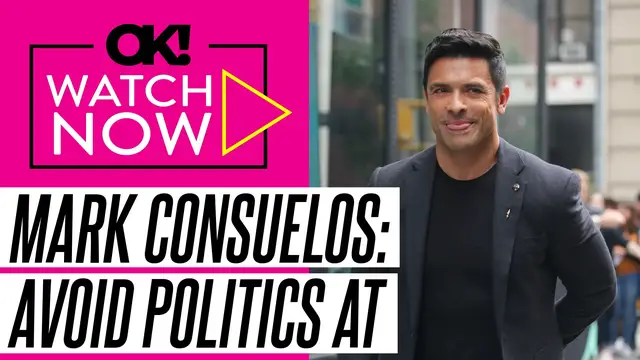 Video thumbnail for Mark Consuelos Warns Fans to 'Stay Away From Politics' at Thanksgiving After Kelly Ripa Reveals It 'Sucks