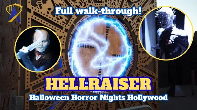 Video thumbnail for Hellraiser Haunted House Walkthrough - Halloween Horror Nights Hollywood