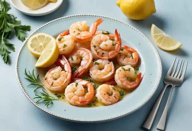 Video thumbnail for Lemon Garlic Butter Shrimp