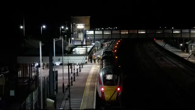 'Video thumbnail for UK train stabbing leaves nine people critically injured'