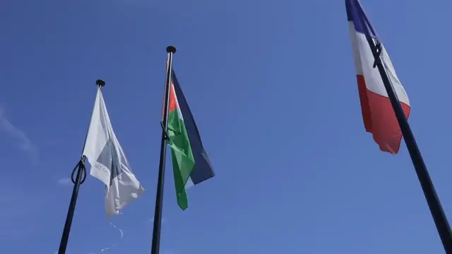 Video thumbnail for France: French court orders town hall to remove Palestinian flag.
