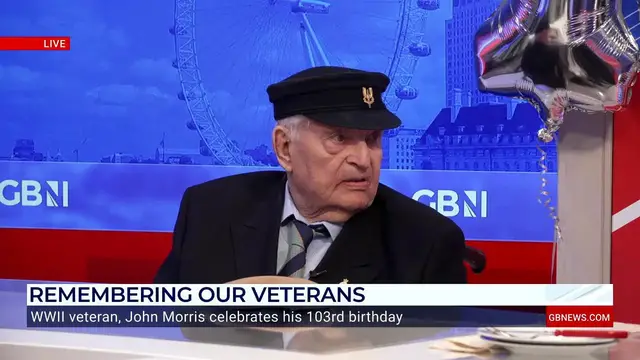 'Video thumbnail for WATCH: WW2 Veteran celebrates 103 birthday live on GB News'