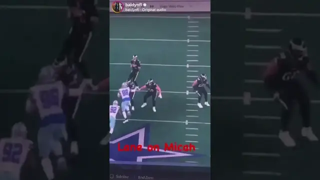 Video thumbnail for #Cowboys edge rusher Micah Parsons by #Eagles offensive tackle Lane Johnson