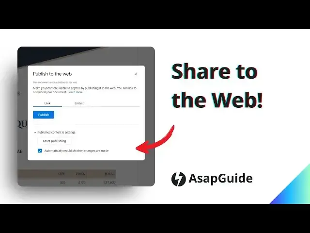 Video thumbnail for How to Share a Google Docs to the Web 2024