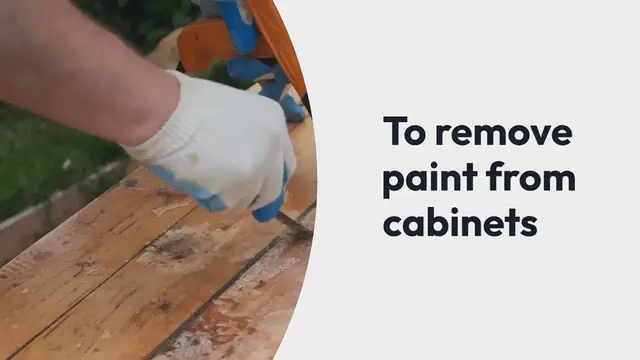 'Video thumbnail for How to remove paint from cabinets?'