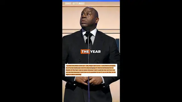 Video thumbnail for Magic Johnson Responds to Claims He Couldn’t Score Like Larry Bird