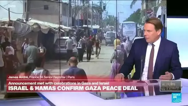 'Video thumbnail for Israel and Hamas agree to first phase of Trump-backed peace plan'