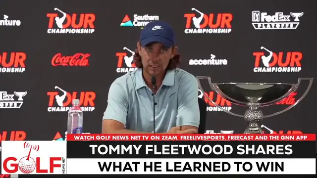 'Video thumbnail for Tommy Fleetwood shares what he learned to win the Tour Championship'
