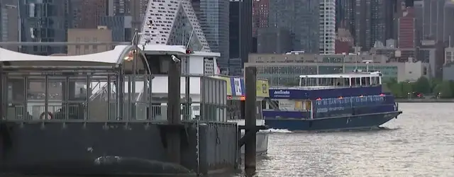 Video thumbnail for Barge work causes weekend ferry disruptions for Hoboken commuters