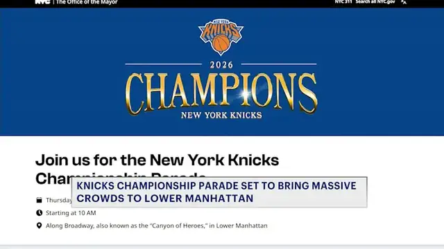 Video thumbnail for Knicks' ticker‑tape parade set to bring massive crowds to lower Manhattan