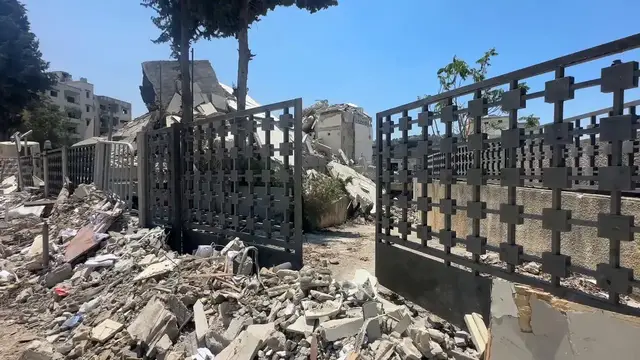 Video thumbnail for Lebanon: Israeli strikes cause widespread destruction in Nabatieh, Lebanon.
