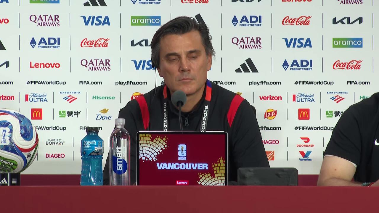 Video thumbnail for Canada: Montella addresses press conference ahead of Türkiye's World Cup opener against Australia (2).