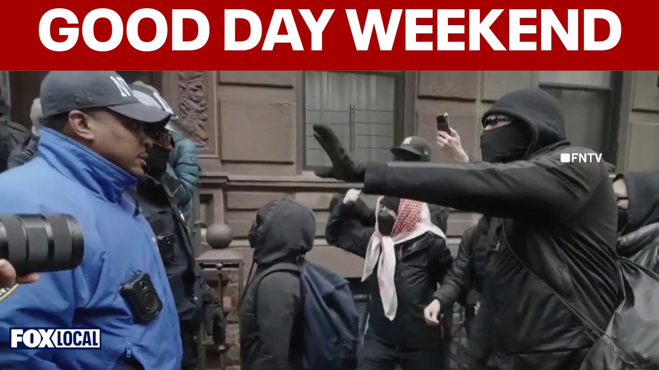 Video thumbnail for Good Day Weekend: Middle East conflict intensifies; protests erupt outside Gracie Mansion