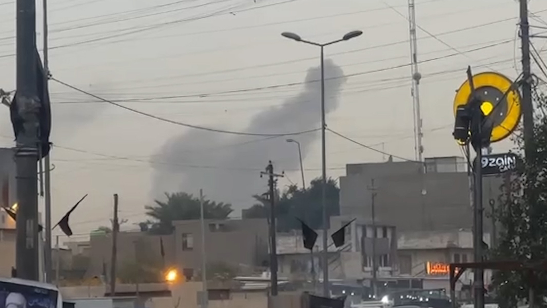 Video thumbnail for Air attacks target bases of Iran-backed forces in Iraq