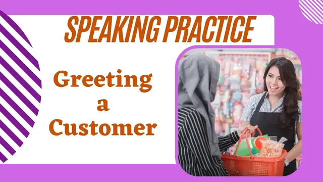 Video thumbnail for Greeting a Customer in English