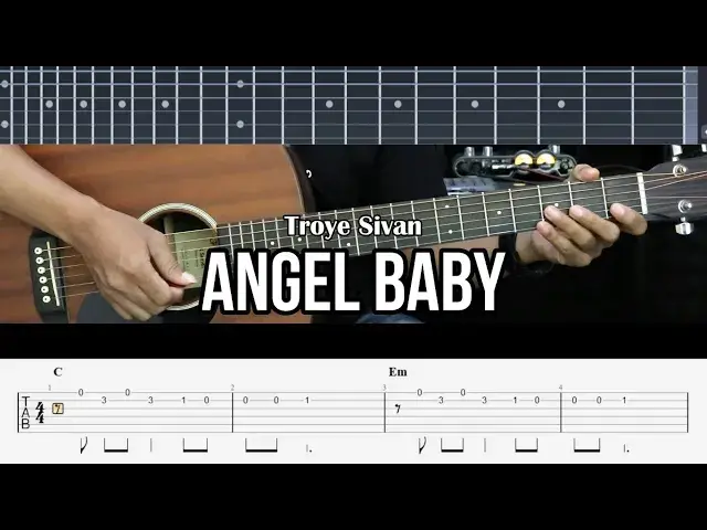 Video thumbnail for Angel Baby - Troye Sivan | EASY Guitar Lessons TAB for Beginners - Guitar Tutorial