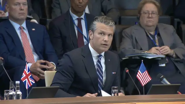 Video thumbnail for Hegseth slams NATO allies during roundtable meeting