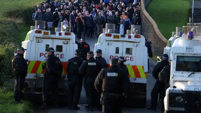 Video thumbnail for Protesters block Orange Order march in Northern Ireland