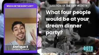 Video thumbnail for Enrique's Dream Dinner Party: Stan Lee, Pharrell Williams, and more!