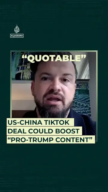 'Video thumbnail for US-China TikTok deal could see boosting of “pro-Trump content”'
