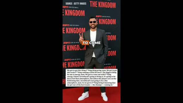 'Video thumbnail for Travis Kelce Fires Up Kansas City Chiefs Before Philadelphia Eagles Clash'