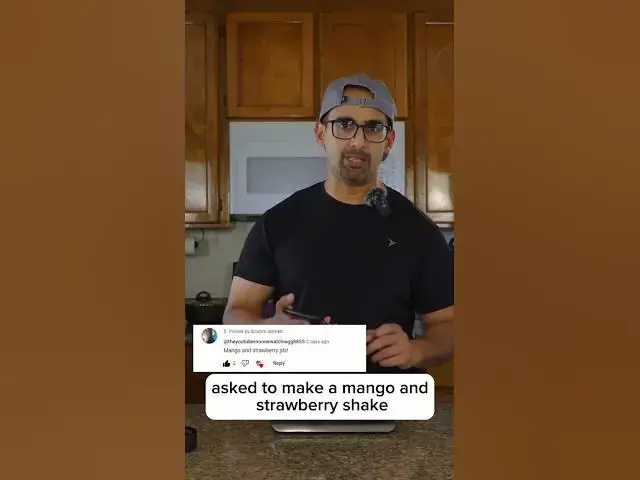 Video thumbnail for Mango & Strawberry with Protein.​⁠​⁠ #shorts