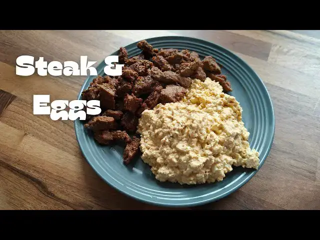 Video thumbnail for Steak 🥩 and Eggs 🍳