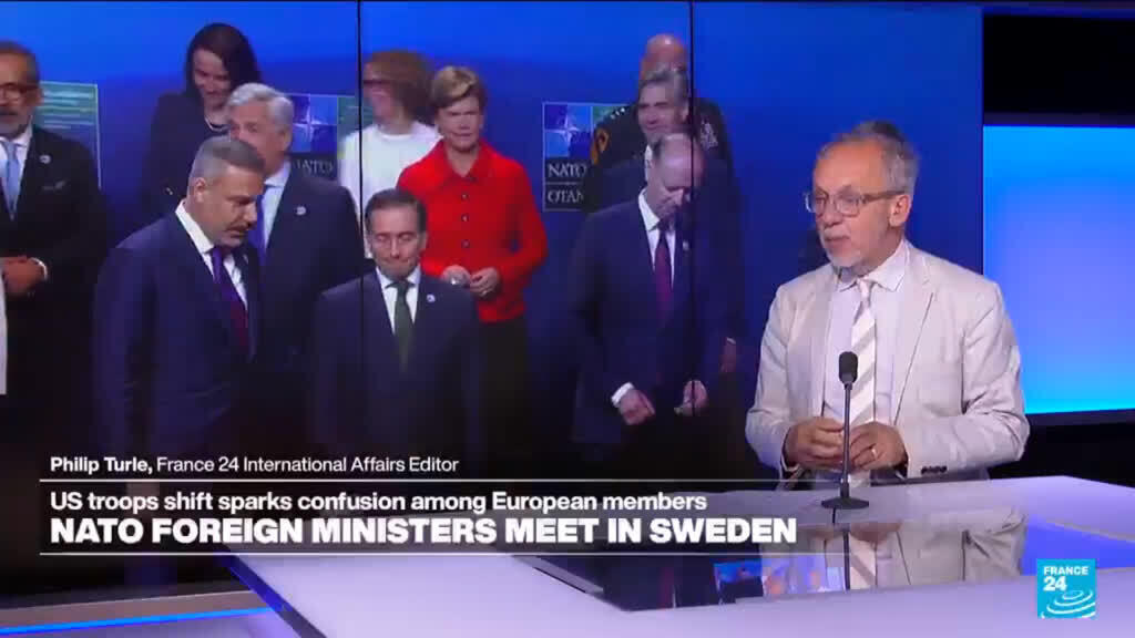 Video thumbnail for NATO ministers sound out US on Trump's 'confusing' troop moves