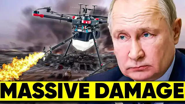Video thumbnail for business basics: ukraine's flamethrower drone: unleashing military tech on russia