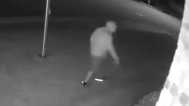 Video thumbnail for Police search for man accused of dumping unknown substance, damaging lawn in North Massapequa