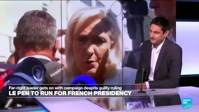 Video thumbnail for Le Pen taking 'a gamble' in decision to run for president