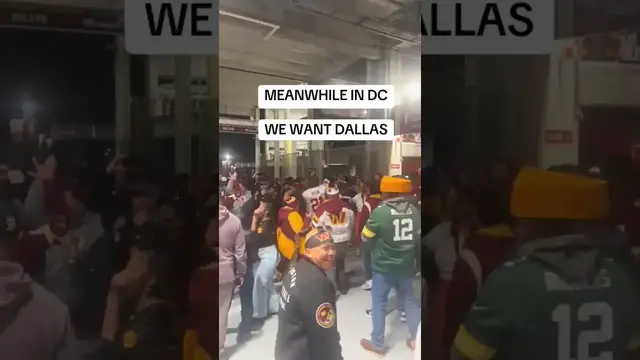 Video thumbnail for Commanders Fans in DC Chant 'We Want Dallas'