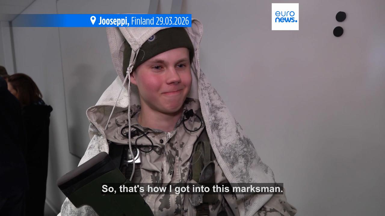 Video thumbnail for Finnish conscripts train for all-out war with Russia