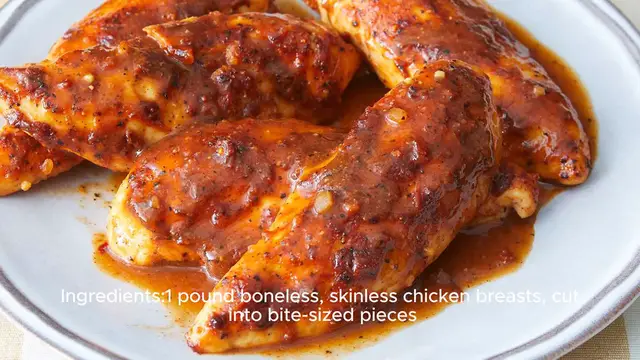 Video thumbnail for Skillet BBQ Chicken Nuggets Recipe