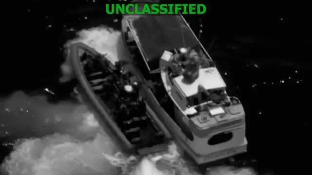 Video thumbnail for US forces board and destroy alleged cartel boat in eastern Pacific