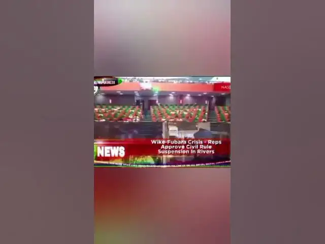 Video thumbnail for Wike-Fubara Crisis - Reps Approve Civil Rule Suspension In Rivers