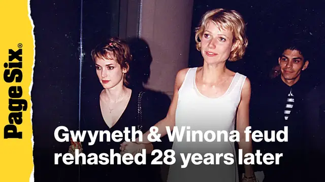 'Video thumbnail for Gwyneth Paltrow, Winona Ryder feud rehashed 28 years later'