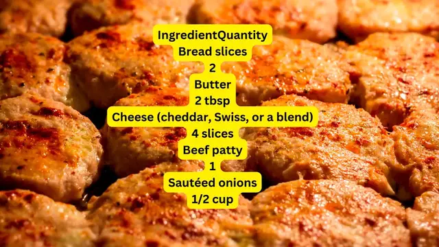 Video thumbnail for Grilled Cheese Patty Melt