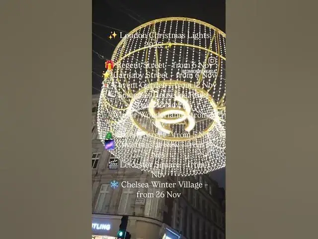 Video thumbnail for London Christmas Lights 2025 dates#london #londonchristmas #londonchristmaslights2025