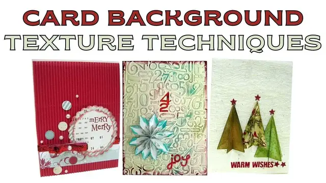 Video thumbnail for 3 Card Background Texture Techniques