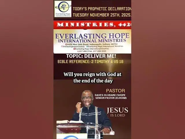 Video thumbnail for PROPHETIC DECLARATION